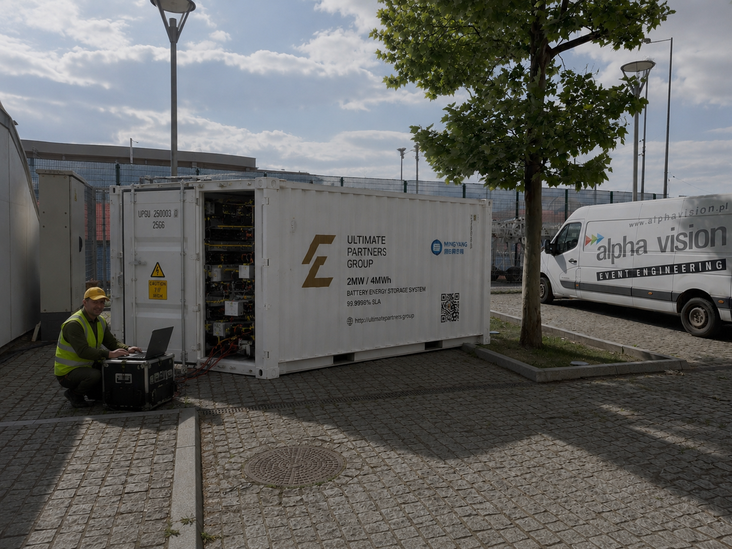 2 MW 4 MWh Ultimate Partners Group Mingyang BESS 20ft container